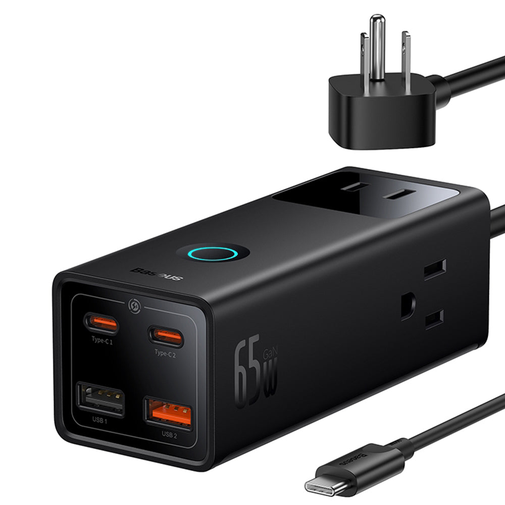 Förlängningssladd Baseus PowerCombo US, 3 x Uttag, Svart PSLA020101