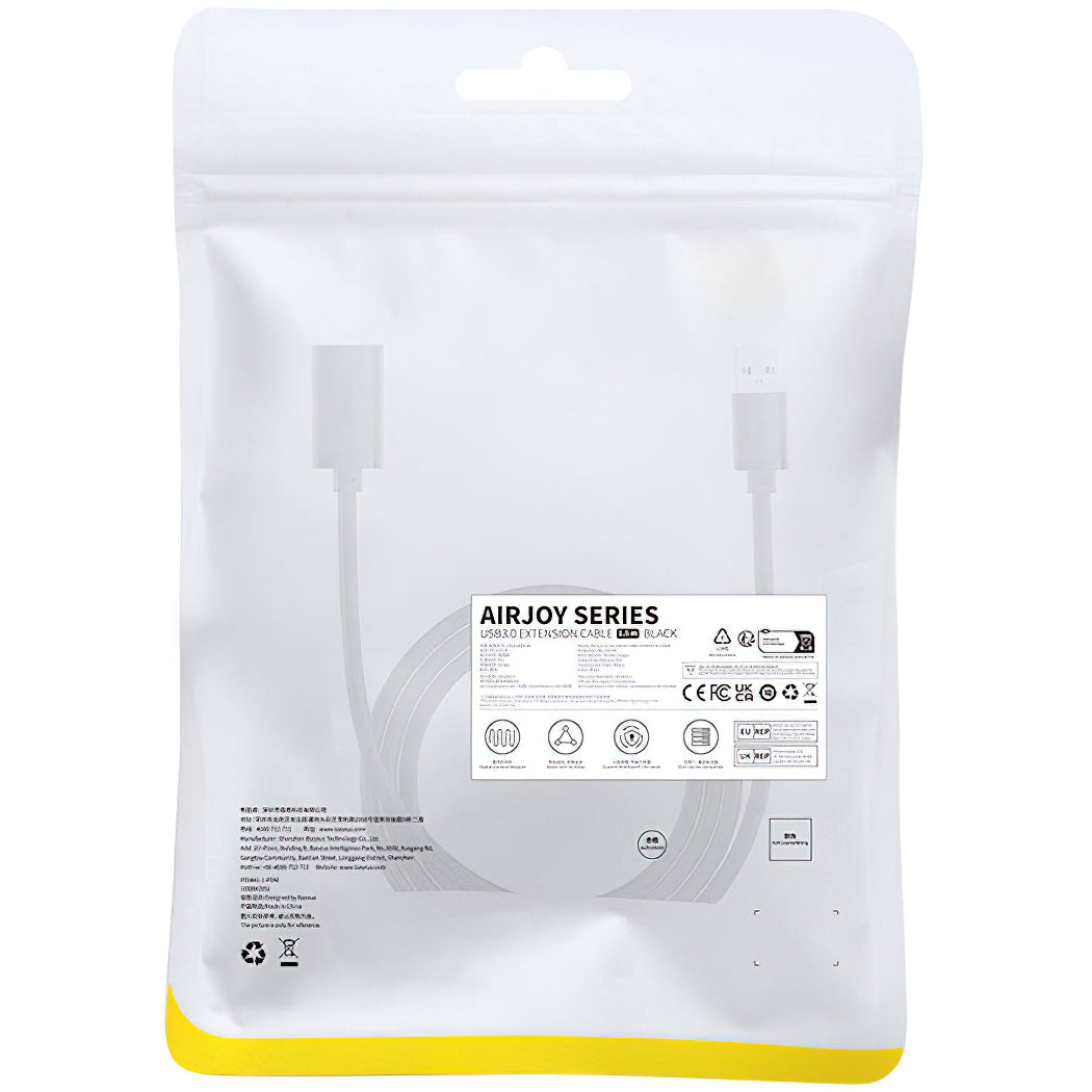 USB 3.0-förlängningskabel Baseus AirJoy Series, 1.5m, Svart B00631103111-02