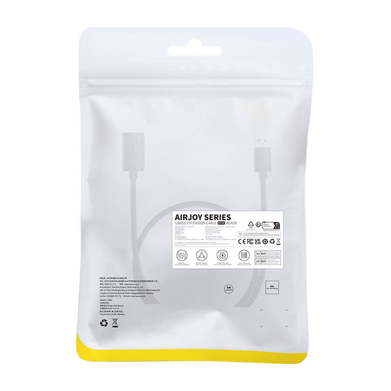 USB 3.0-förlängningskabel Baseus AirJoy Series, 0.5m, Svart B00631103111-01