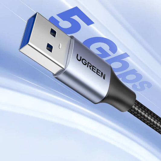 USB 3.0 UGREEN US115 USB 3.0-förlängare, 1m, Grå