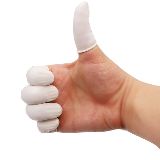 OEM Antistatisk Latexskydd för fingrar, Set om 100 stycken