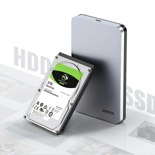 Rack UGREEN CM300 för HDD / SSD SATA 2,5 tum, USB 3.1, Grå