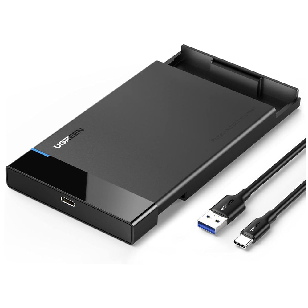 Rack UGREEN US221 (50743) för HDD / SSD SATA 2.5 tum, USB-C, Svart