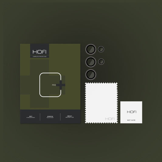 HOFI PRO+ Skyddsram för bakre kamera för Samsung Galaxy S23 Ultra S918, härdat glas