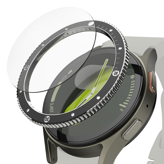 Ringke Premium Styling Skyddram för Samsung Galaxy Watch7 40mm, Modell 2, Svart