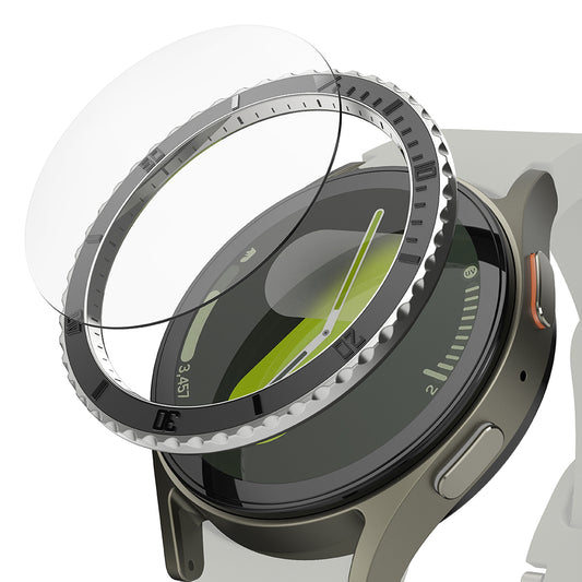 Ringke Premium Styling Skydd Ram för Samsung Galaxy Watch7 44mm, Modell 3, Svart