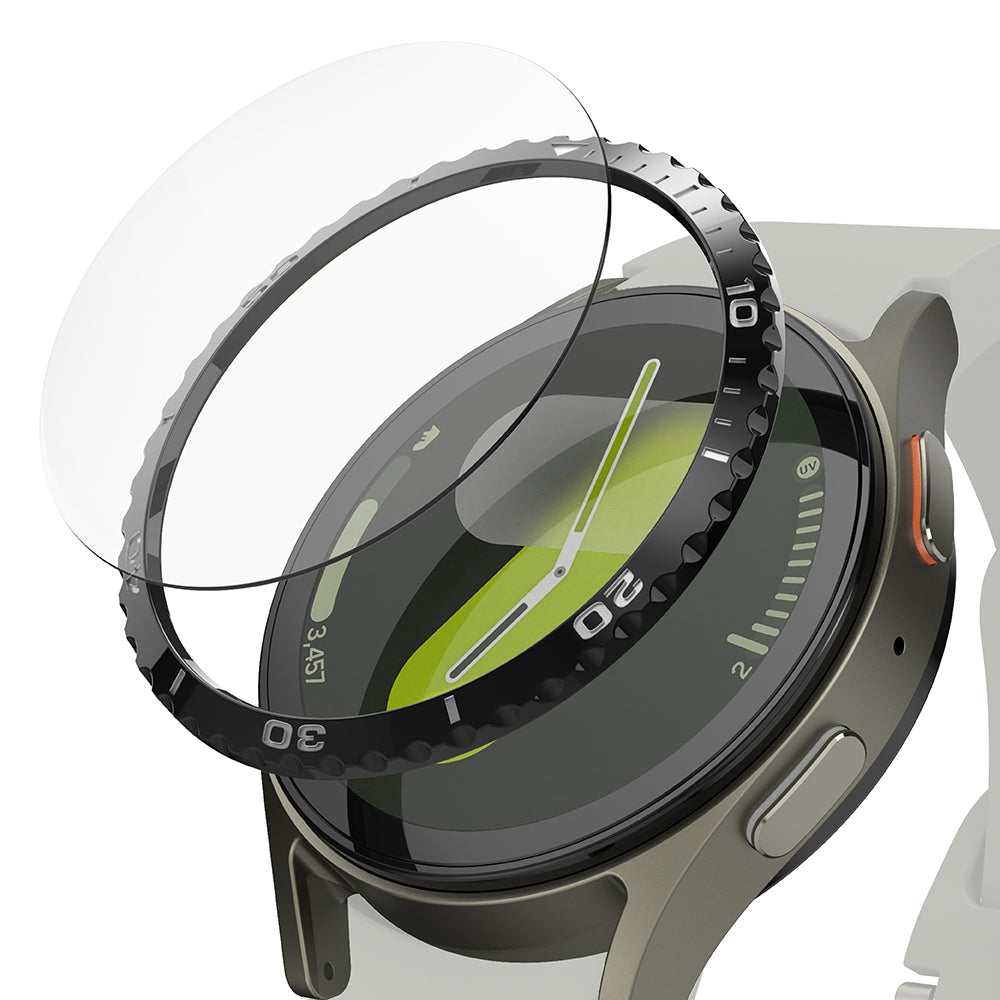 Ringke Styling Skydd Ram för Samsung Galaxy Watch7 40mm, Modell 6, Svart