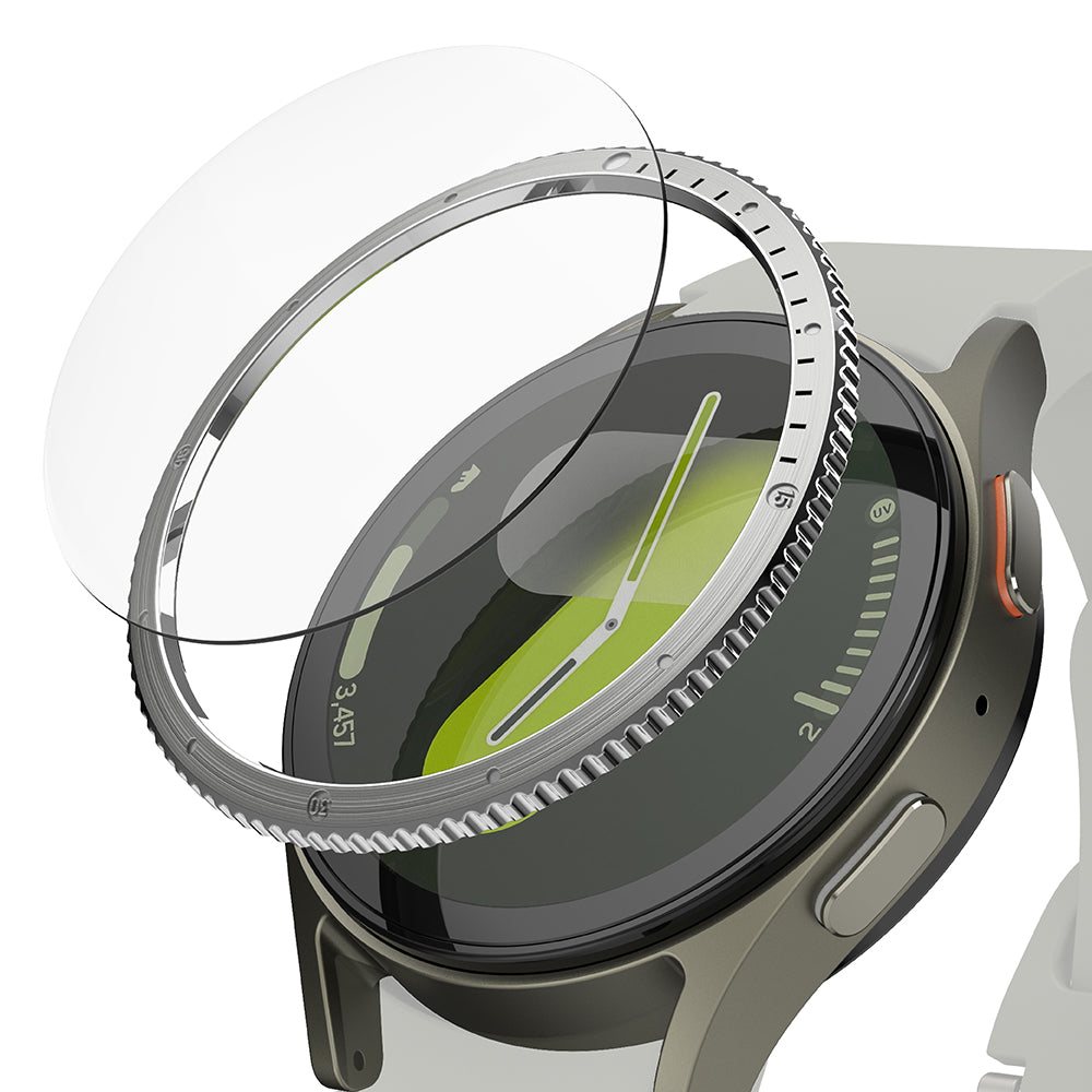 Ringke Styling Skyddram för Samsung Galaxy Watch7 40mm, Modell 7, Silver