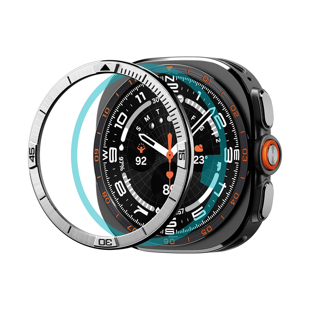 Spigen Tune Pilot skyddsskal för Samsung Galaxy Watch Ultra2, Silver ACS11616
