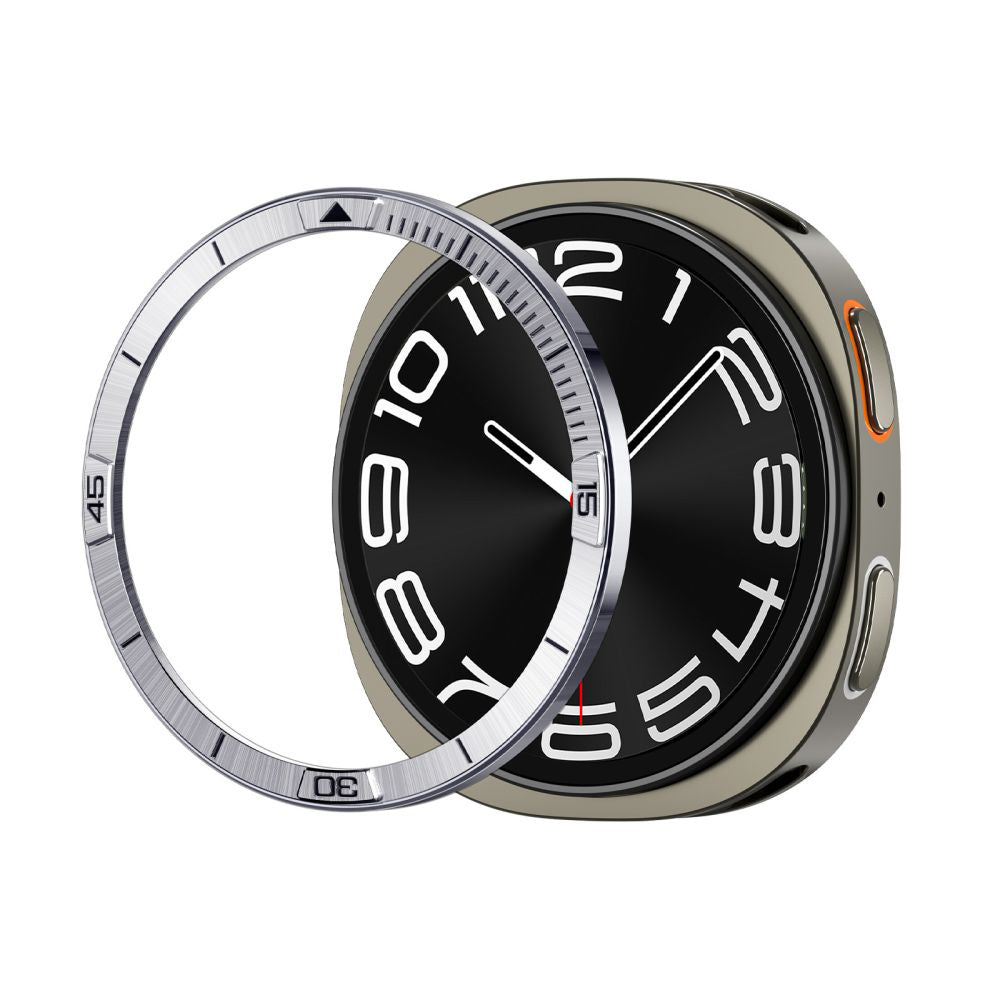 Skyddram Spigen Tune Pilot för Samsung Galaxy Watch8 44mm, Silver ACS10009