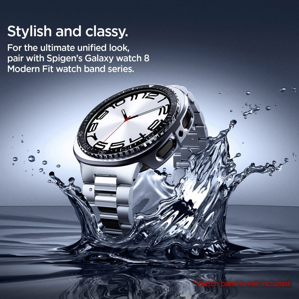 Spigen Tune Pro Diver skyddsram för Samsung Galaxy Watch8 44mm, Svart