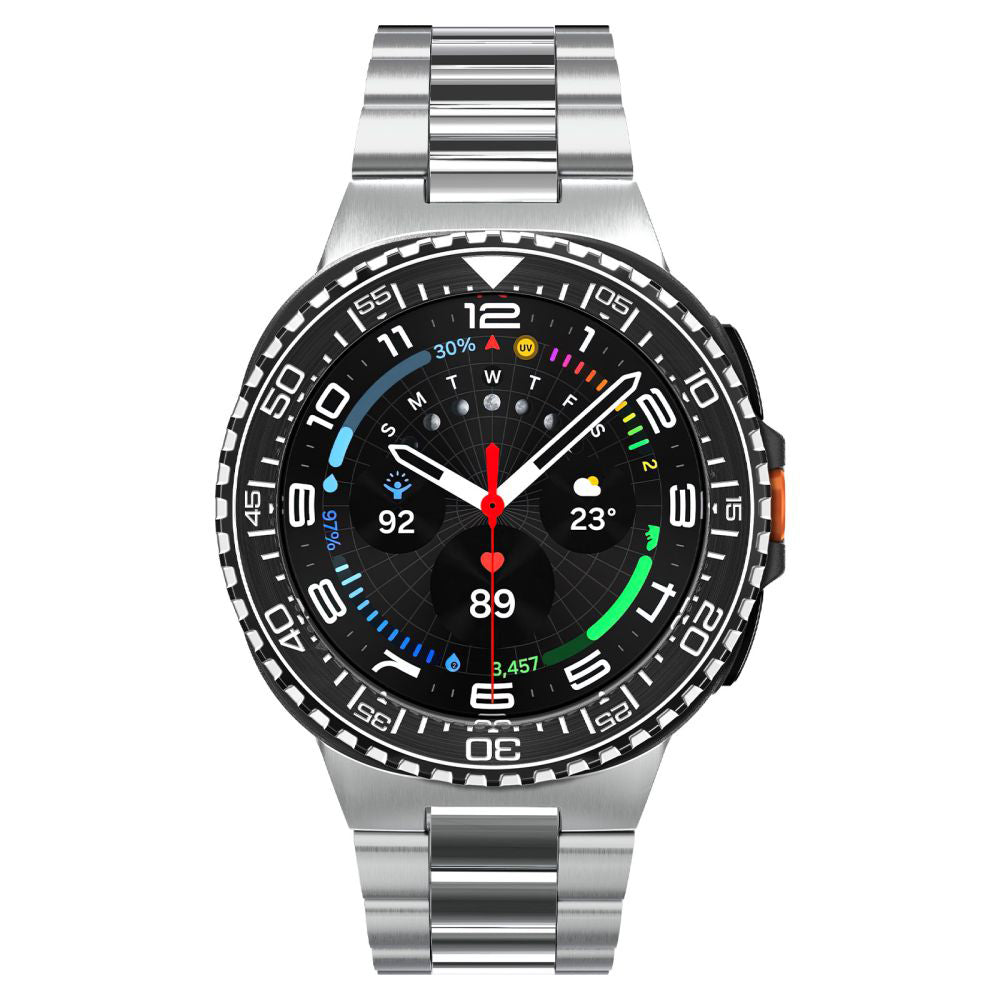 Spigen Tune Pro Diver skyddsram för Samsung Galaxy Watch8 Classic, Svart