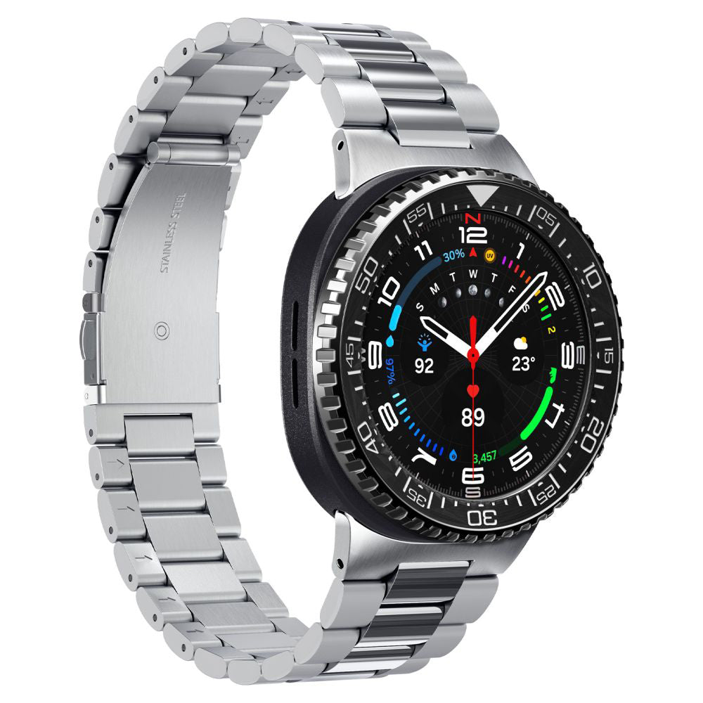 Spigen Tune Pro Diver skyddsram för Samsung Galaxy Watch8 Classic, Svart