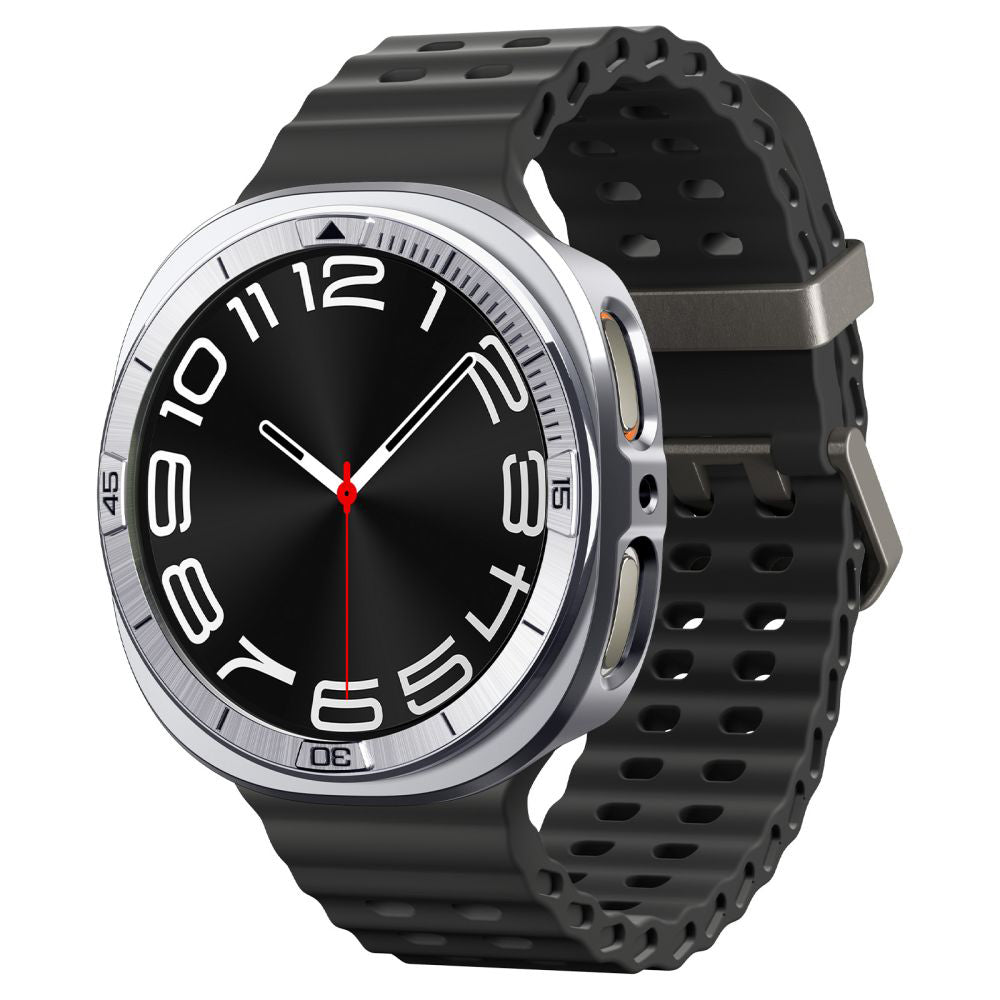 Skyddram Spigen Tune Pro Pilot för Samsung Galaxy Watch8 44mm, Silver