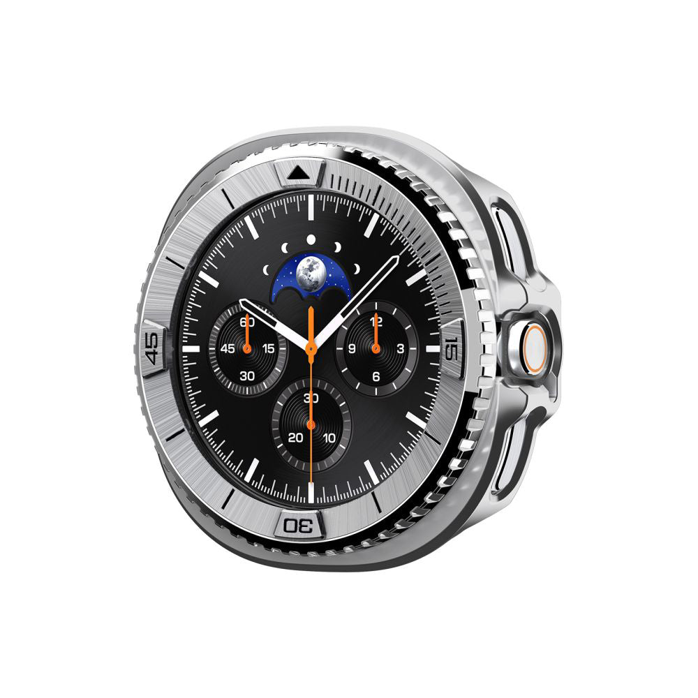 Spigen Tune Pro Pilot skyddsram för Samsung Galaxy Watch8 Classic, Silver ACS10017