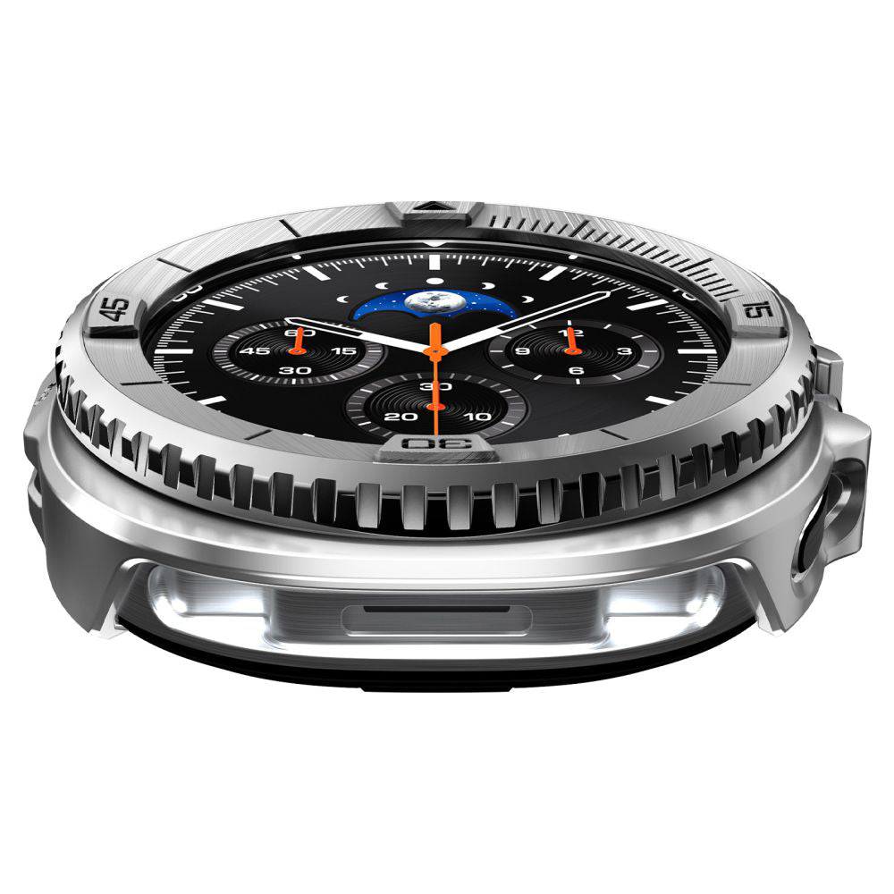 Spigen Tune Pro Pilot skyddsram för Samsung Galaxy Watch8 Classic, Silver ACS10017
