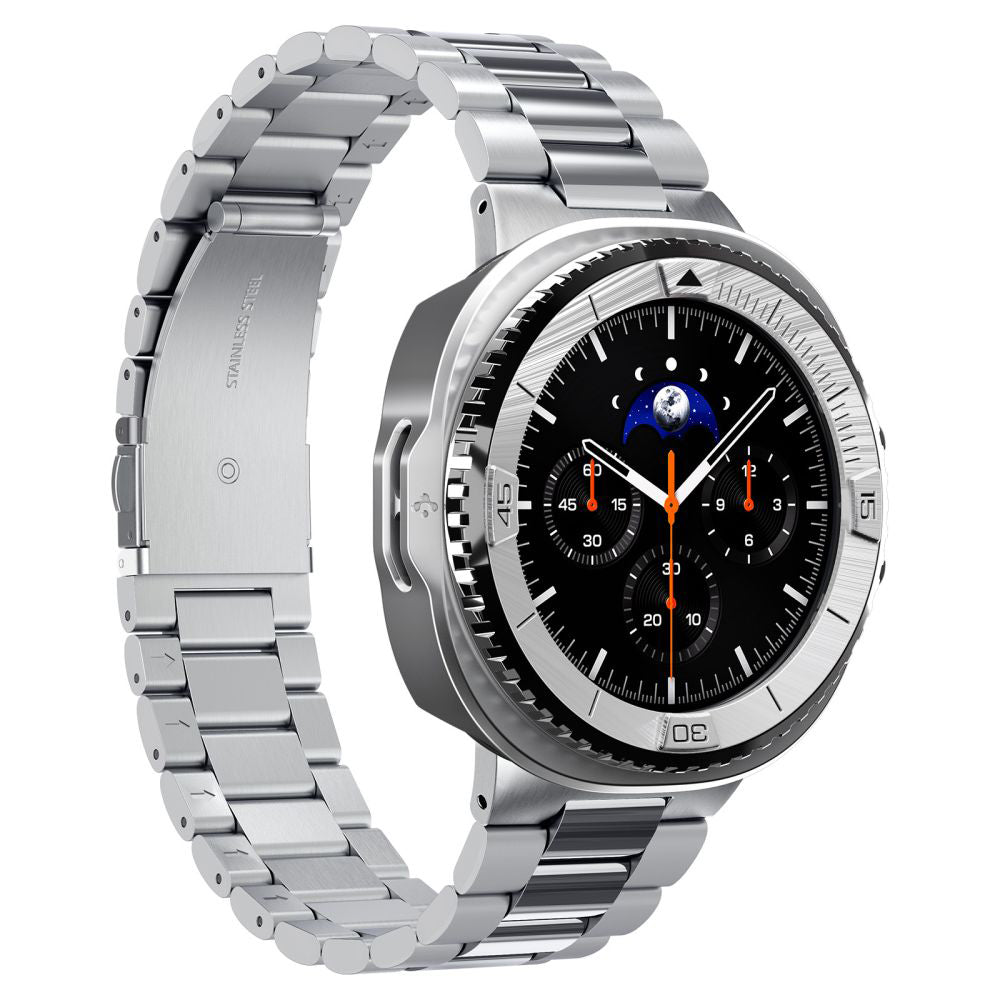 Spigen Tune Pro Pilot skyddsram för Samsung Galaxy Watch8 Classic, Silver ACS10017
