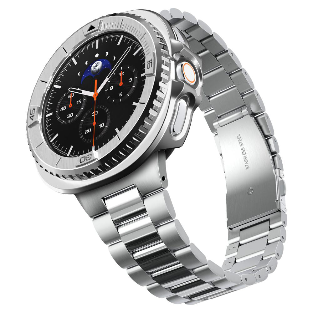 Spigen Tune Pro Pilot skyddsram för Samsung Galaxy Watch8 Classic, Silver ACS10017