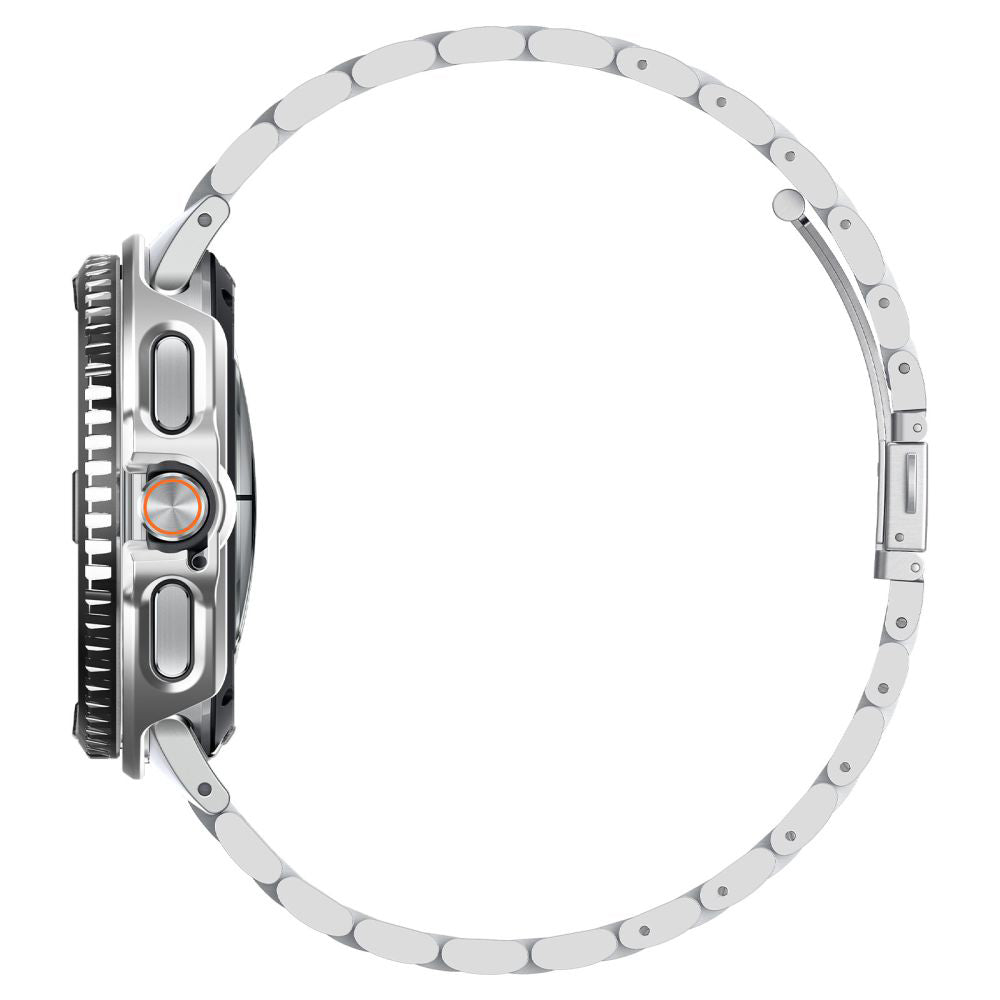 Spigen Tune Pro Pilot skyddsram för Samsung Galaxy Watch8 Classic, Silver ACS10017