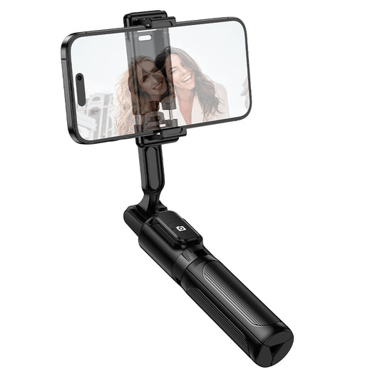 Selfie Stick Bluetooth Borofone BY14 Graceful, 4,5 tum - 7 tum, Svart