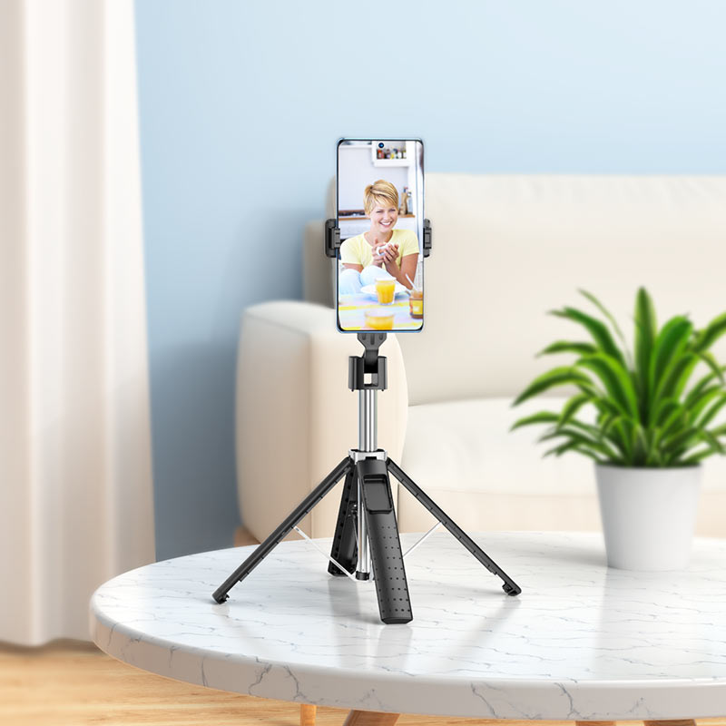 Bluetooth Selfie Stick HOCO K18, Universal, Svart