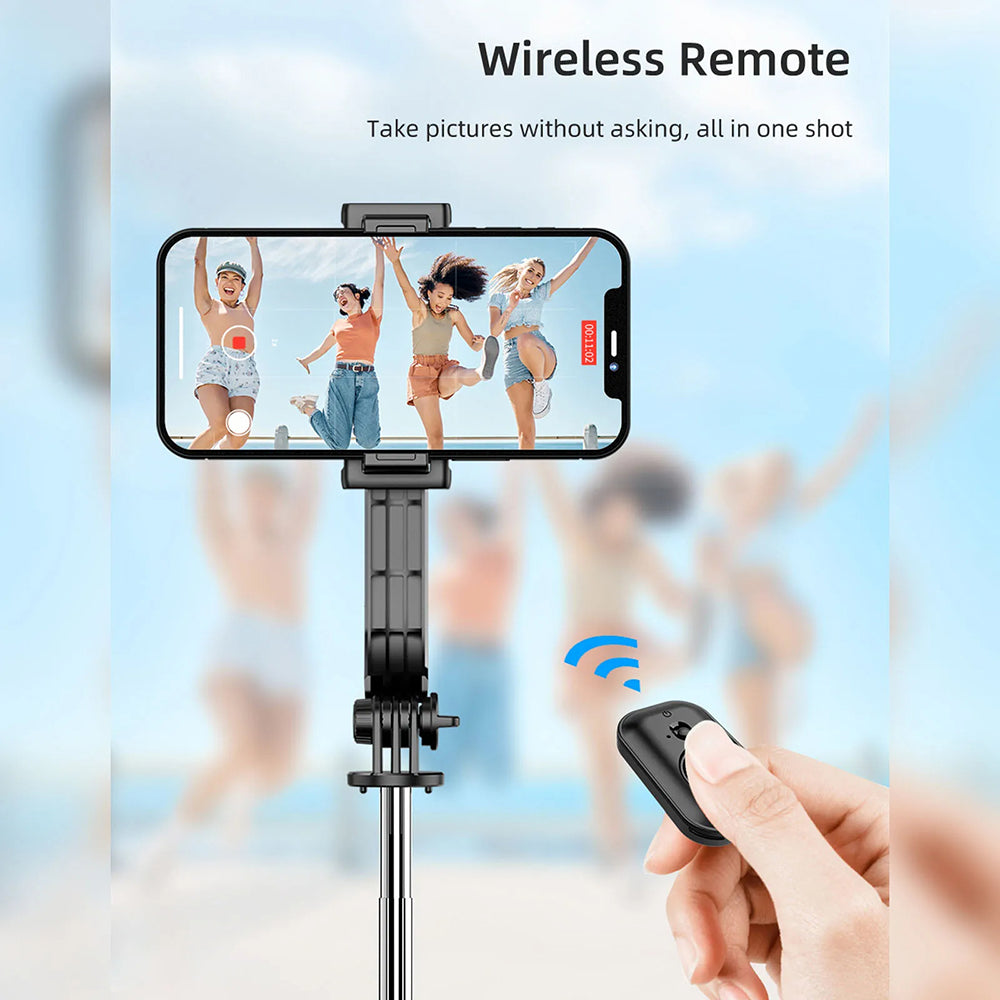 Selfie Stick Bluetooth Techsuit C01, Universal, Svart