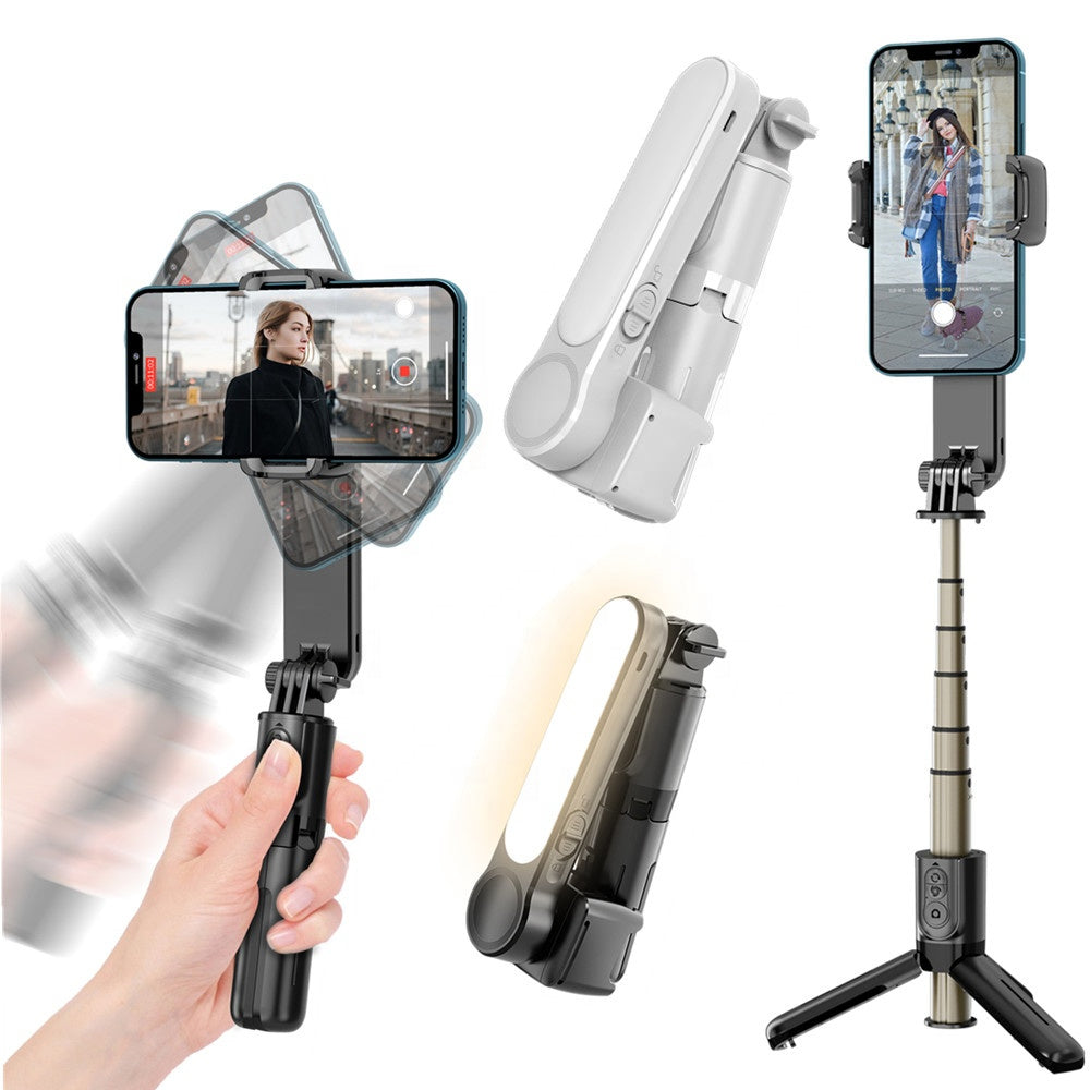 Gimbal Stabilisator Bluetooth Techsuit L09 Gimbal, Universal, Svart