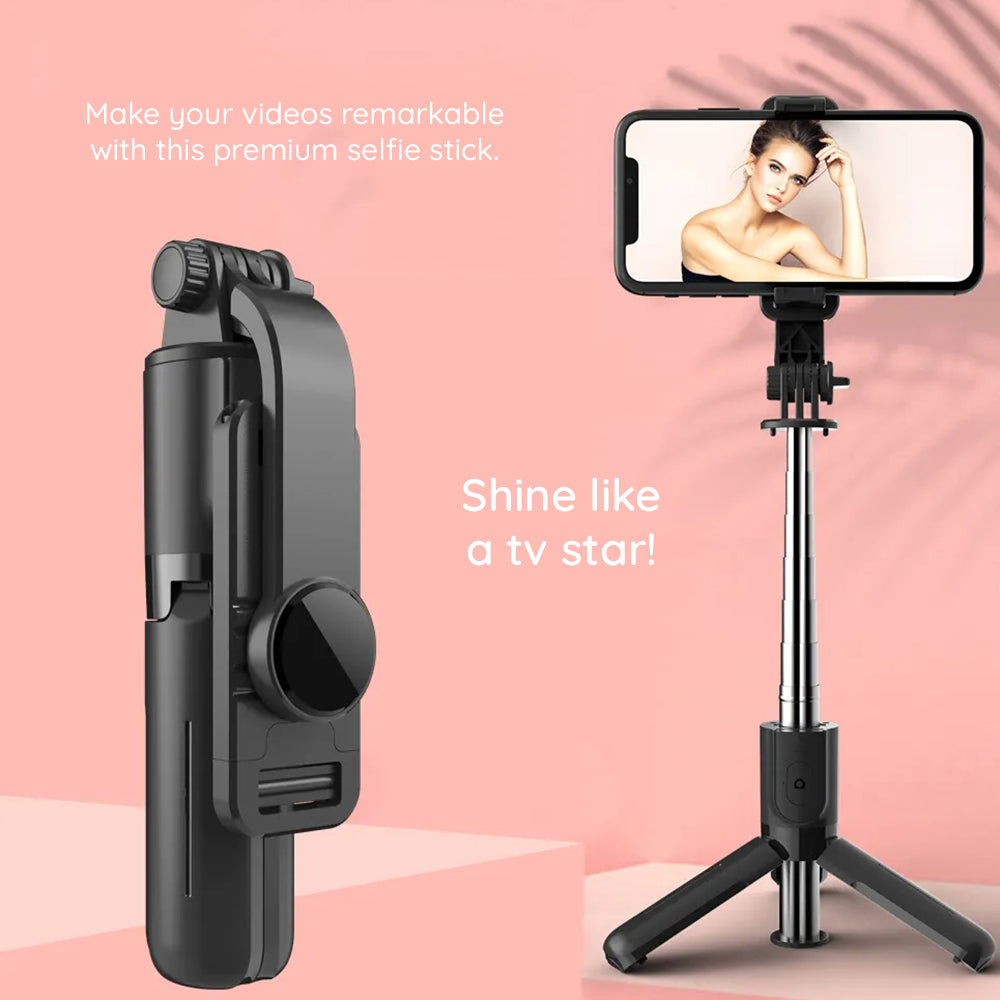 Selfie Stick Bluetooth Techsuit L11, Universal, Svart