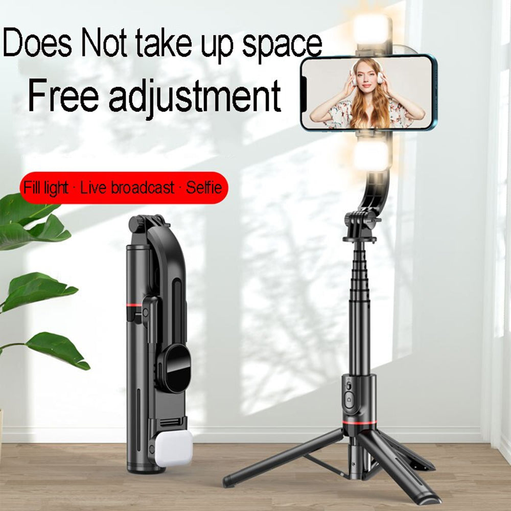 Selfie Stick Bluetooth Techsuit L12D, Universal, Svart