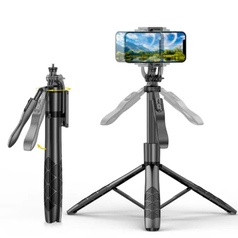 Selfie Stick Bluetooth Techsuit L16, Universal, Svart