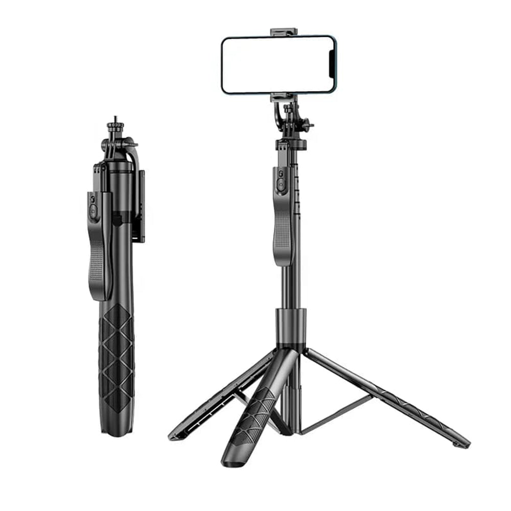 Selfie Stick Bluetooth Techsuit L16, Universal, Svart
