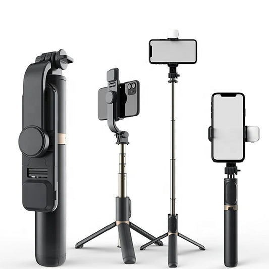 Selfie Stick Bluetooth Techsuit Q03s, Universal, Svart