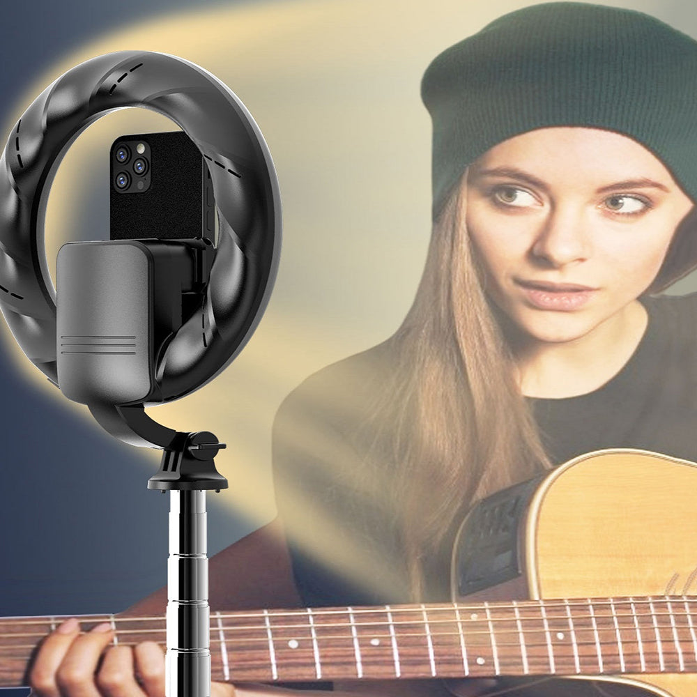 Selfie Stick Bluetooth Techsuit Q05s, Universal, Svart