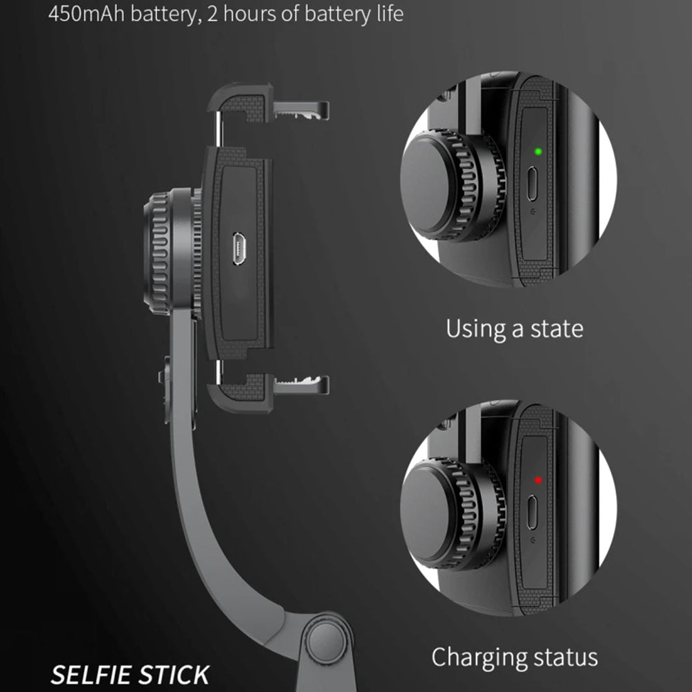 Selfie Stick Bluetooth Techsuit Q08, Universal, Svart