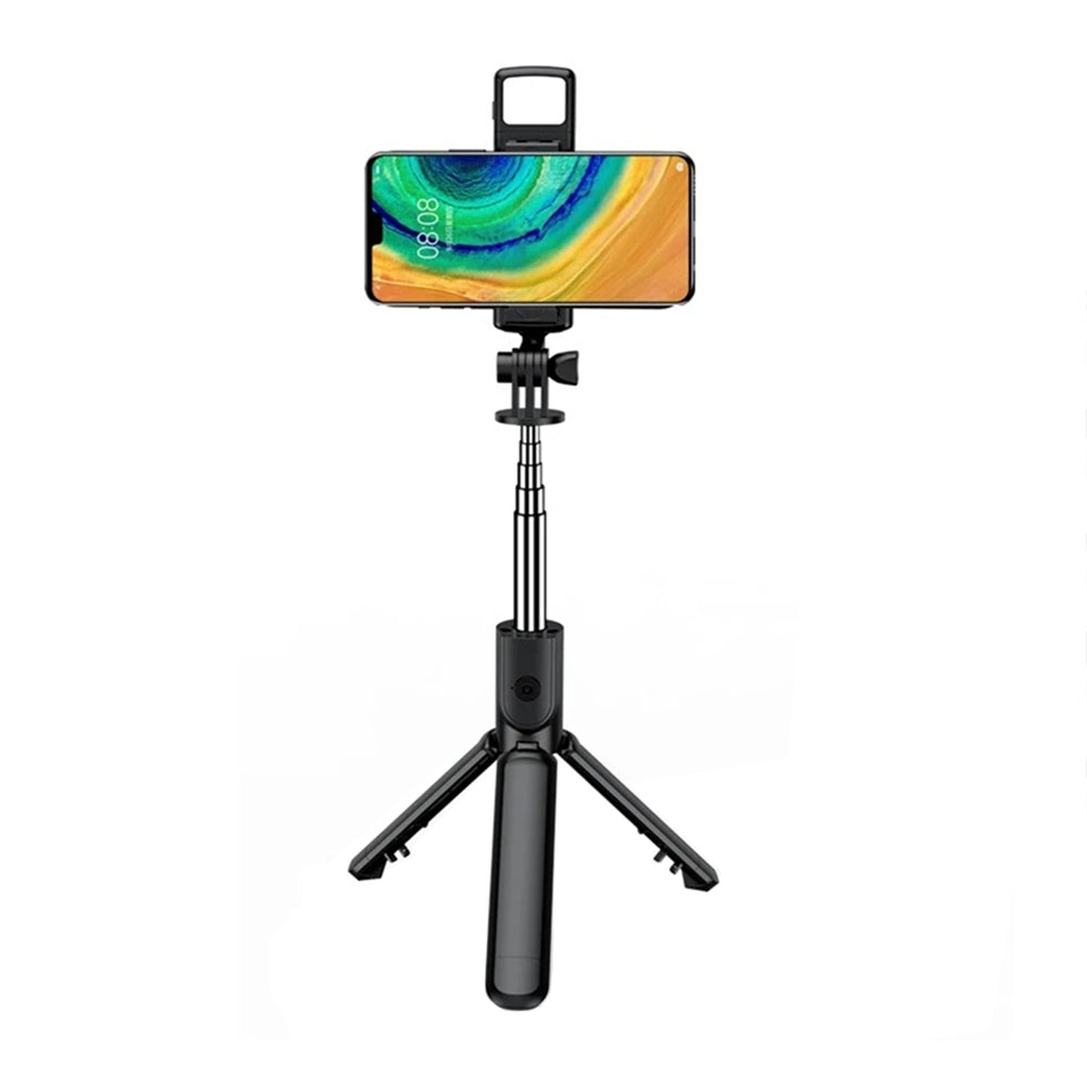 Selfie Stick Bluetooth Techsuit S03-S, Universal, Svart