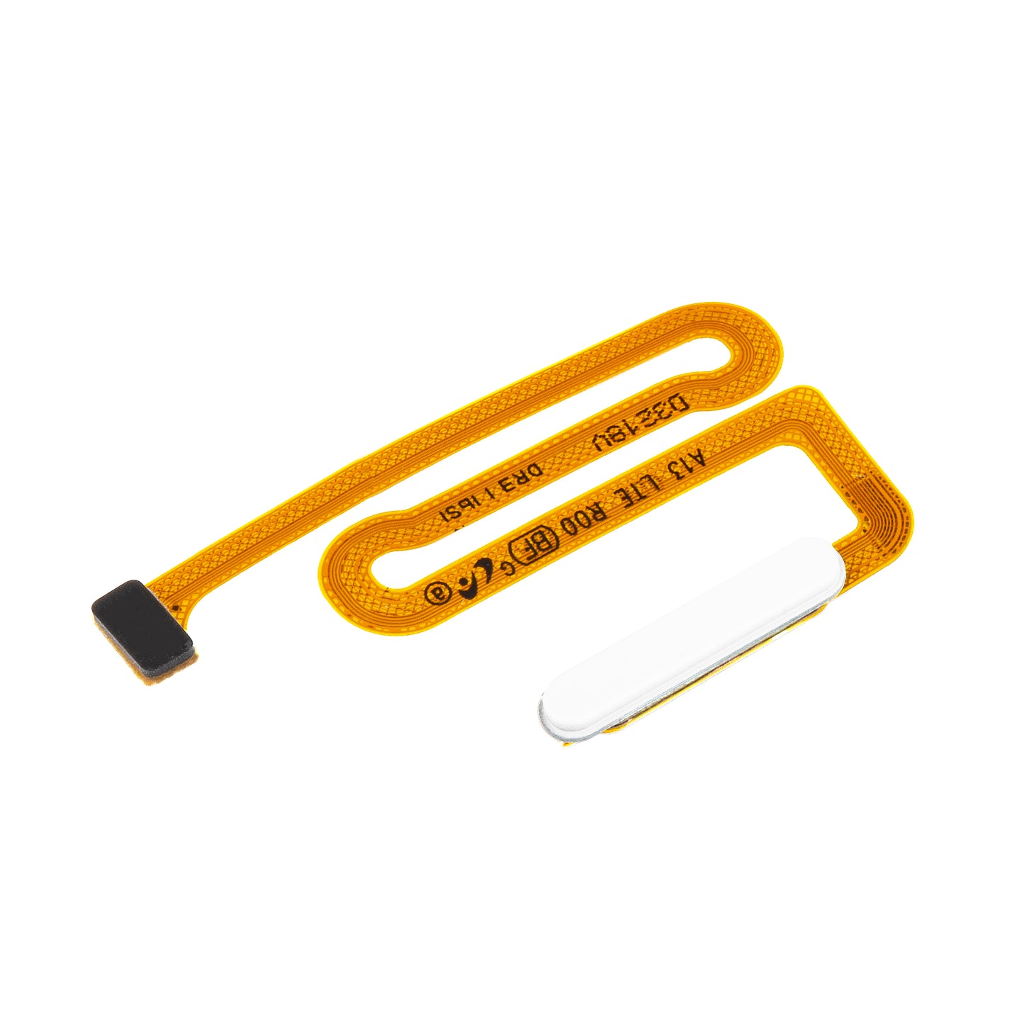 Fingeravtryckssensor Samsung Galaxy A13 A135, med tejp, vit, Service Pack GH96-15035D