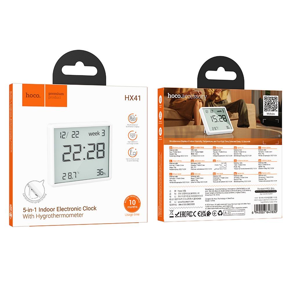 HOCO HX41 Temperatur- och Fuktighetsstation