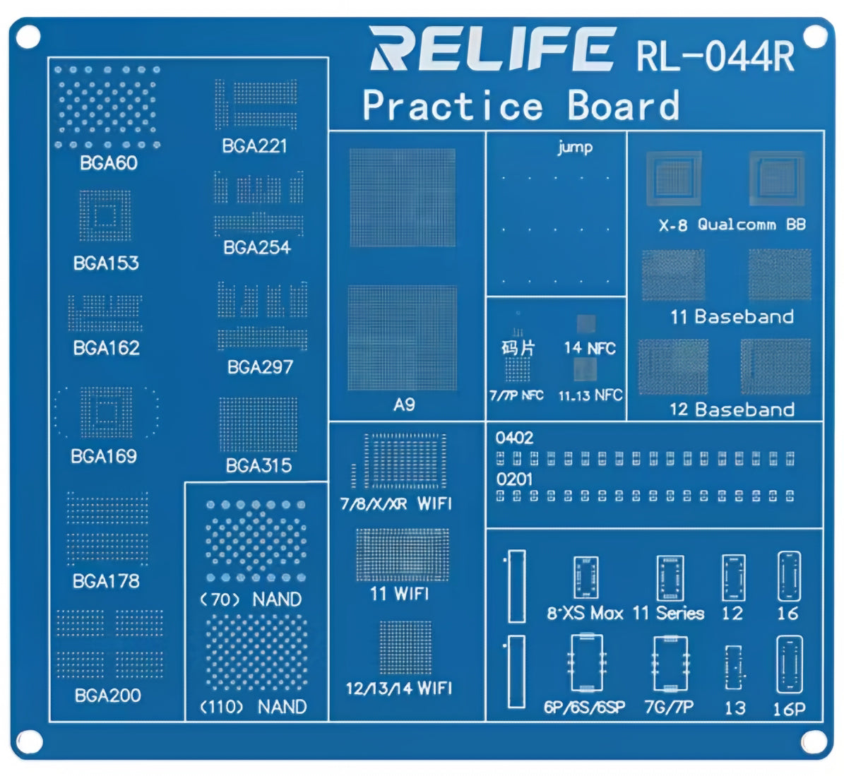 Relife RL-044R BGA-övningskort för Apple iPhone-serien