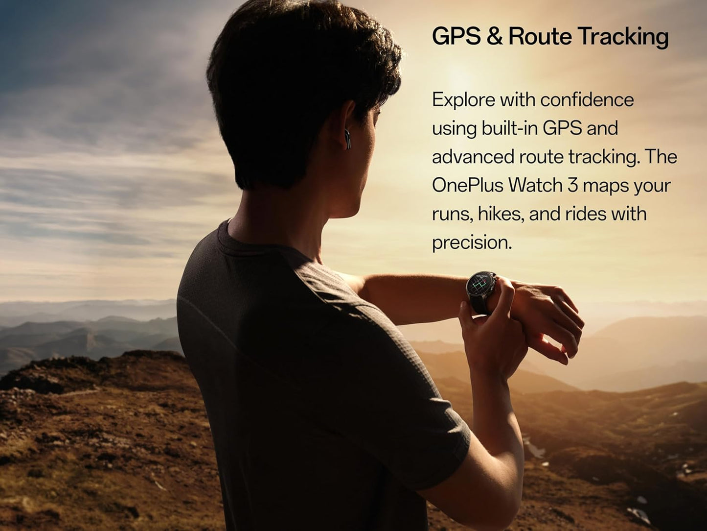 Smartwatch OnePlus Watch 3, 46mm, Grön, Omslaget