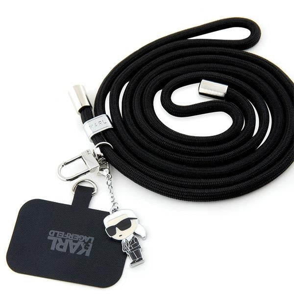 Karl Lagerfeld Ikonik Karl Telefonband, Svart