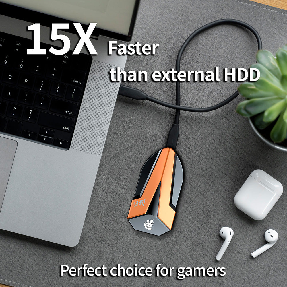 Solid State Drive (Extern SSD) Dato Ares Amber Shield, 4TB, Svart ARSASE-4TB