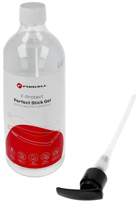 Forcell Perfect Stick Gel-lösning för applicering av skyddsfolie i plast/silikon, 1l