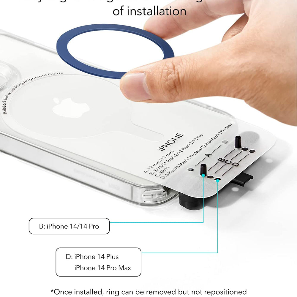 ESR HaloLock Metalldekal, Set med 2 stycken, Blå