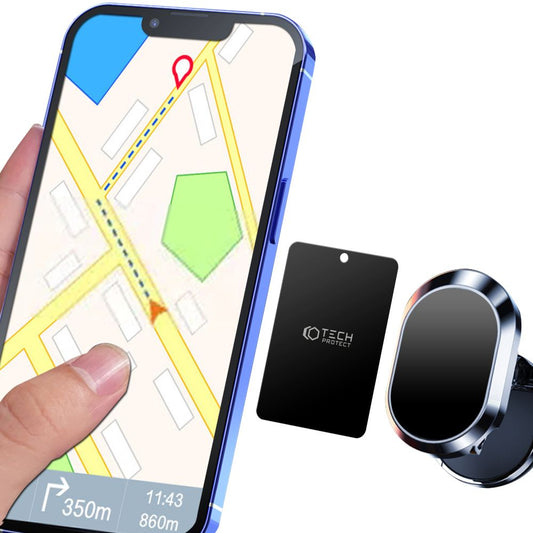 Metallklistermärke Tech-Protect, set 4 delar, svart THP1233BLK