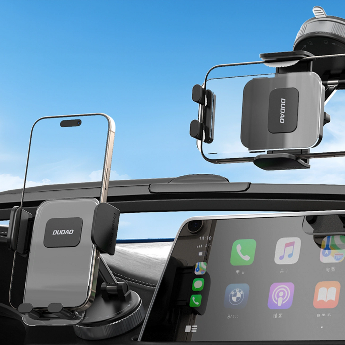 Dudao F24Plus Car Mount, Universal, Black