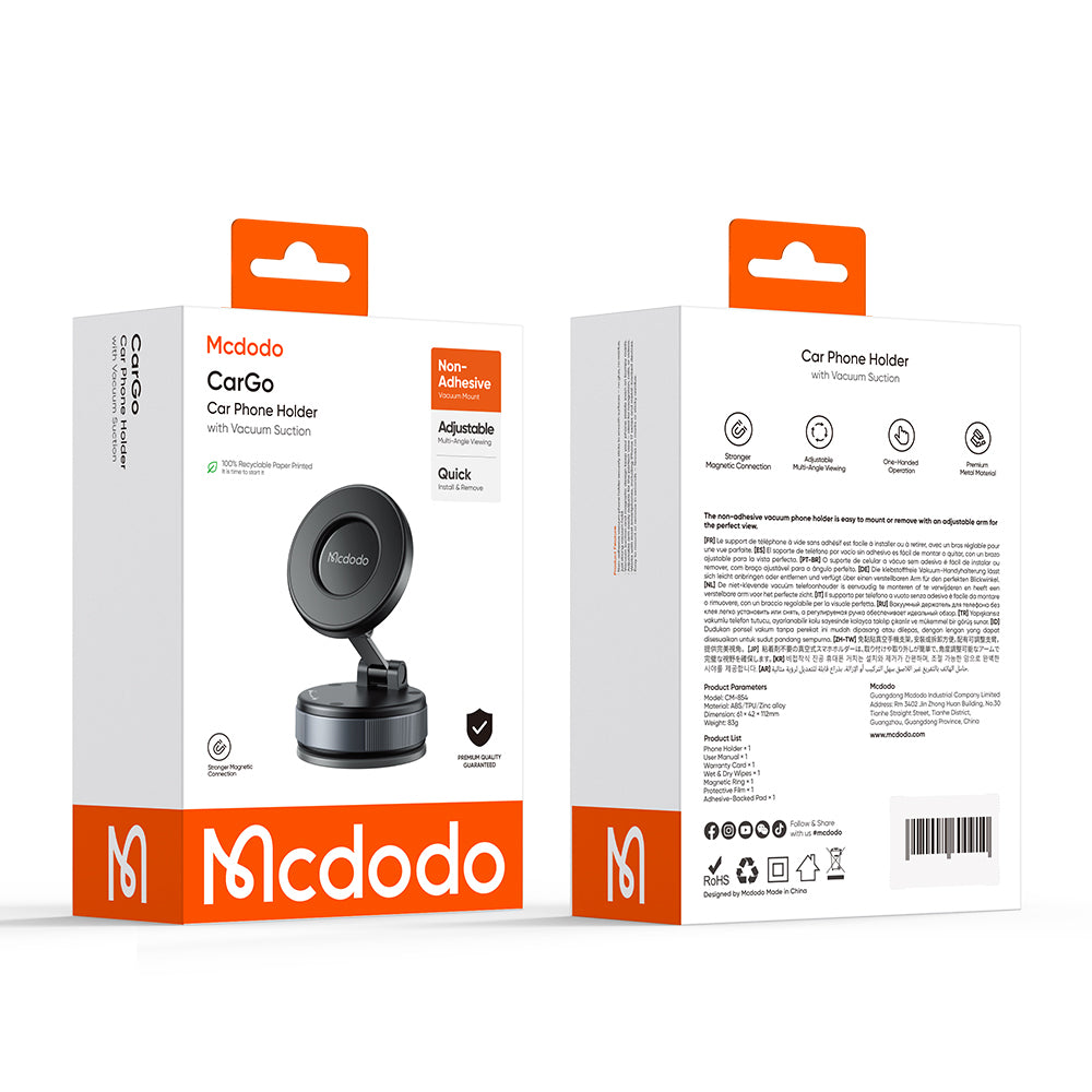 Magnetisk Bilhållare McDodo CM-8540, Svart