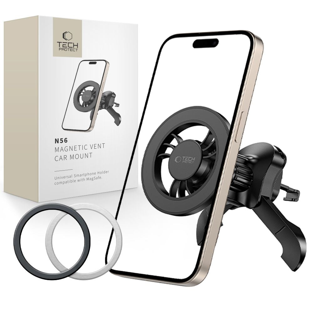 Magnetisk Bilhållare Tech-Protect N56 Vent, Universal, Svart