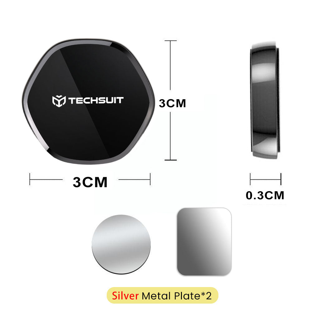 Magnetisk Bilhållare Techsuit HOLD210-C, Universal, Svart
