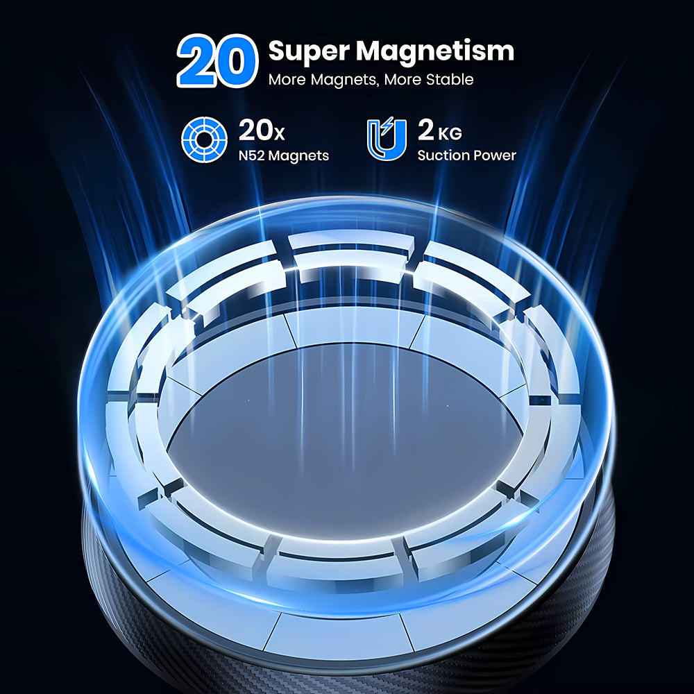 Magnetisk Bilhållare Techsuit S12, Universal, Svart