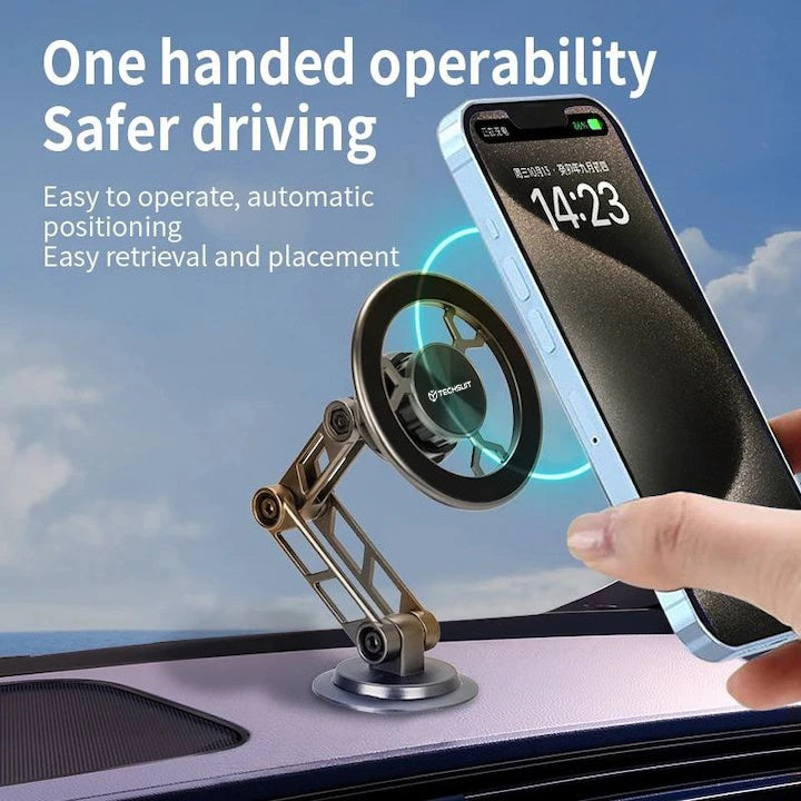 Techsuit S14 Magnetic Car Holder, Universal, Grey
